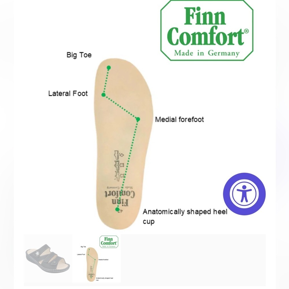 Finn Comfort Grenda Raspberry Nubuck Vienna Slide On Sandals Size 7 - Picture 3 of 11
